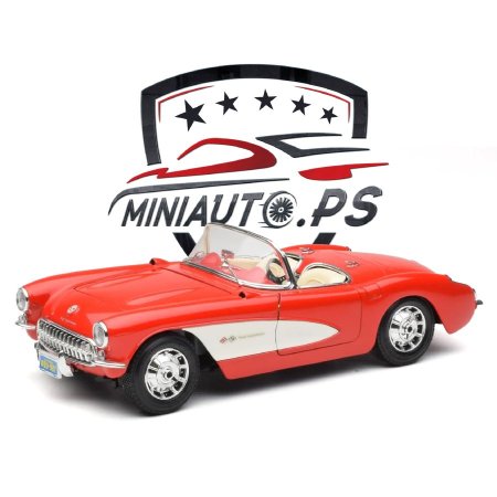 شيفروليه كورفت كشف Chevrolet Corvette C1 Roadster قياس 1/18 إصدار قديم ونادر منBBurago